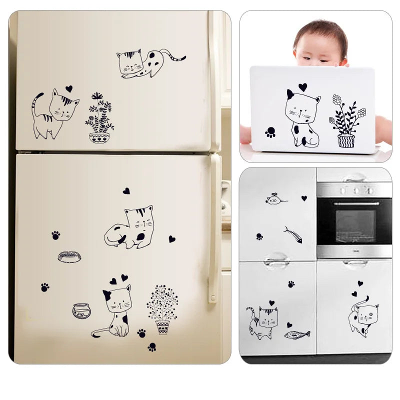 Cartoon Cat Wall Stickers