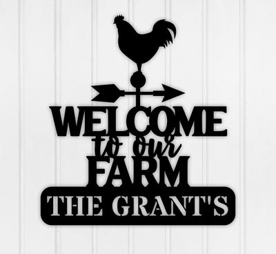 Welcome to Our Farm Sign