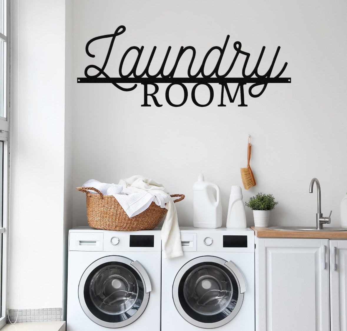 Laundry Room Metal Wall Sign