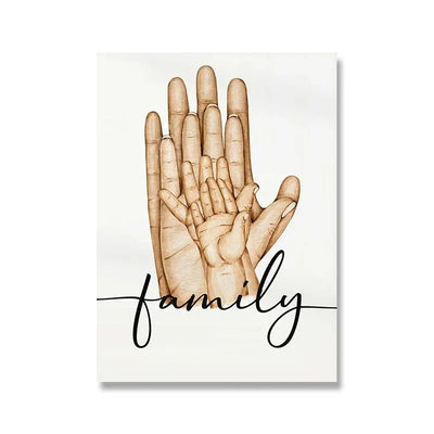 Family Hands Canvas Art