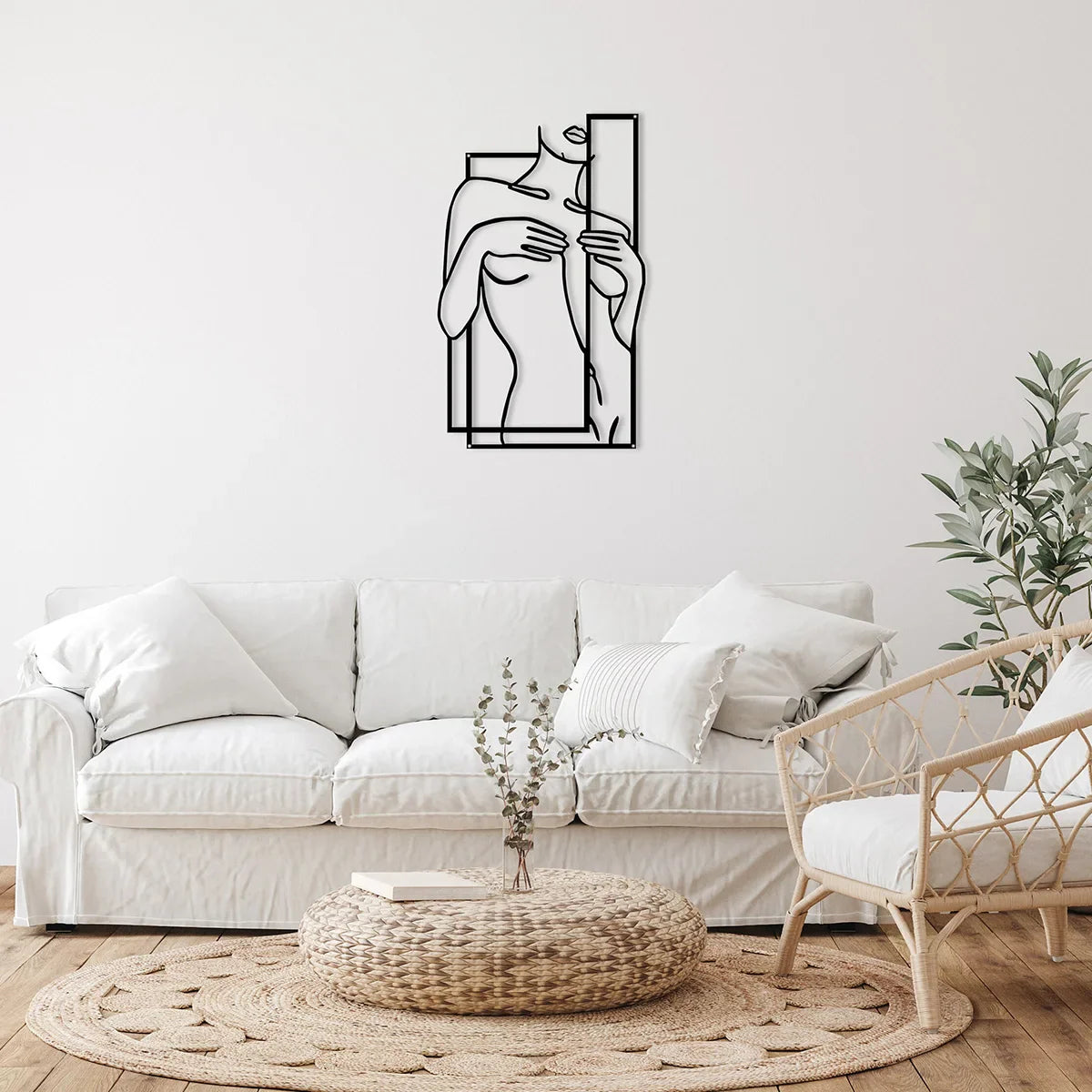 Female Human Body Metal Wall Art