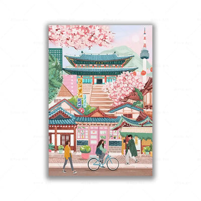 South Korea Travel Wall Art