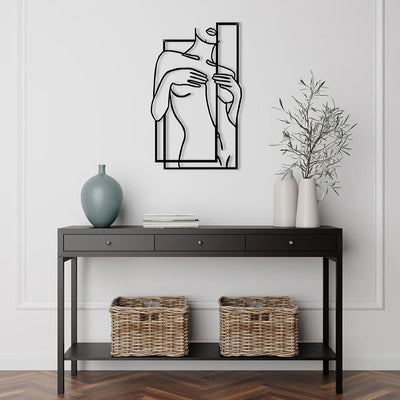 Female Human Body Metal Wall Art