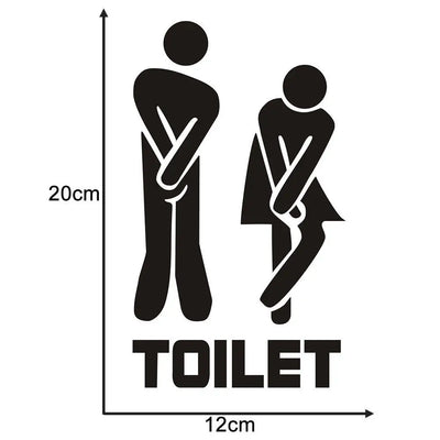 Funny Toilet Wall Stickers