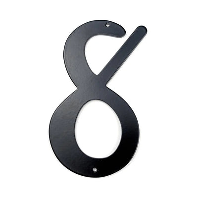 Black Aluminum House Number Sign