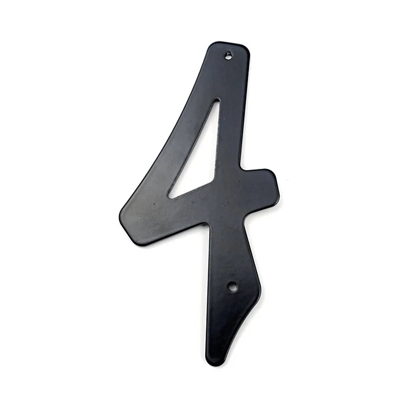 Black Aluminum House Number Sign