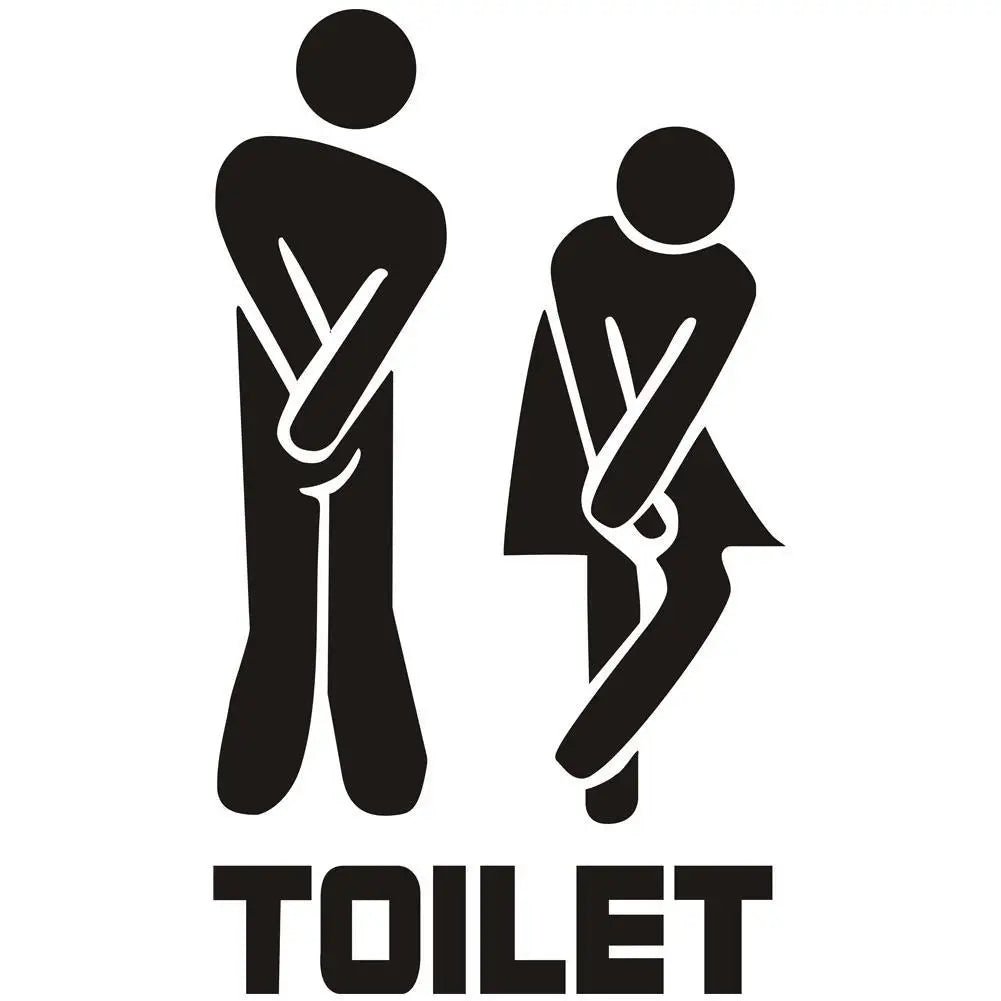 Funny Toilet Wall Stickers