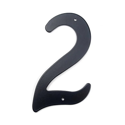 Black Aluminum House Number Sign