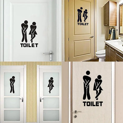 Funny Toilet Wall Stickers