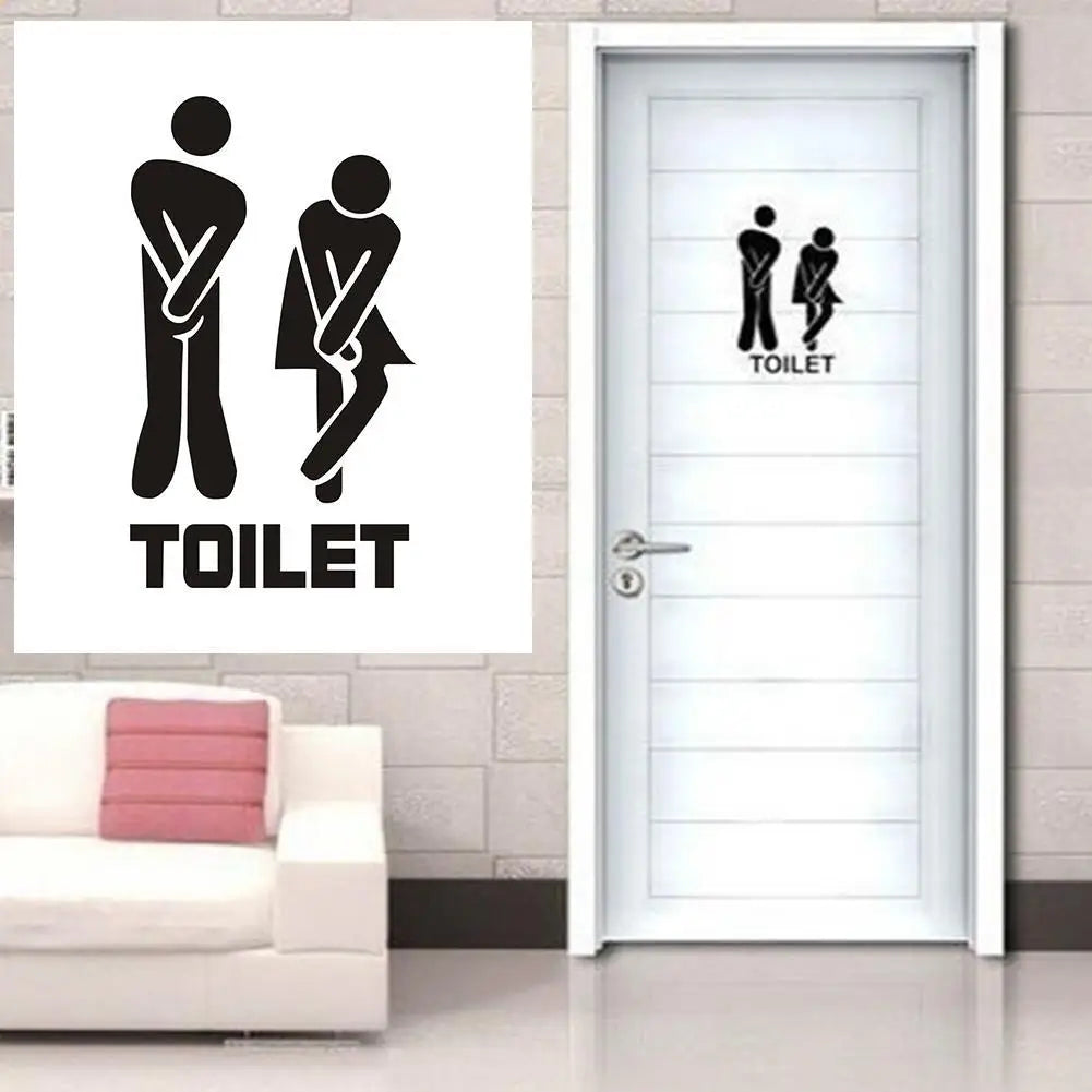 Funny Toilet Wall Stickers