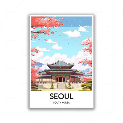 South Korea Travel Wall Art