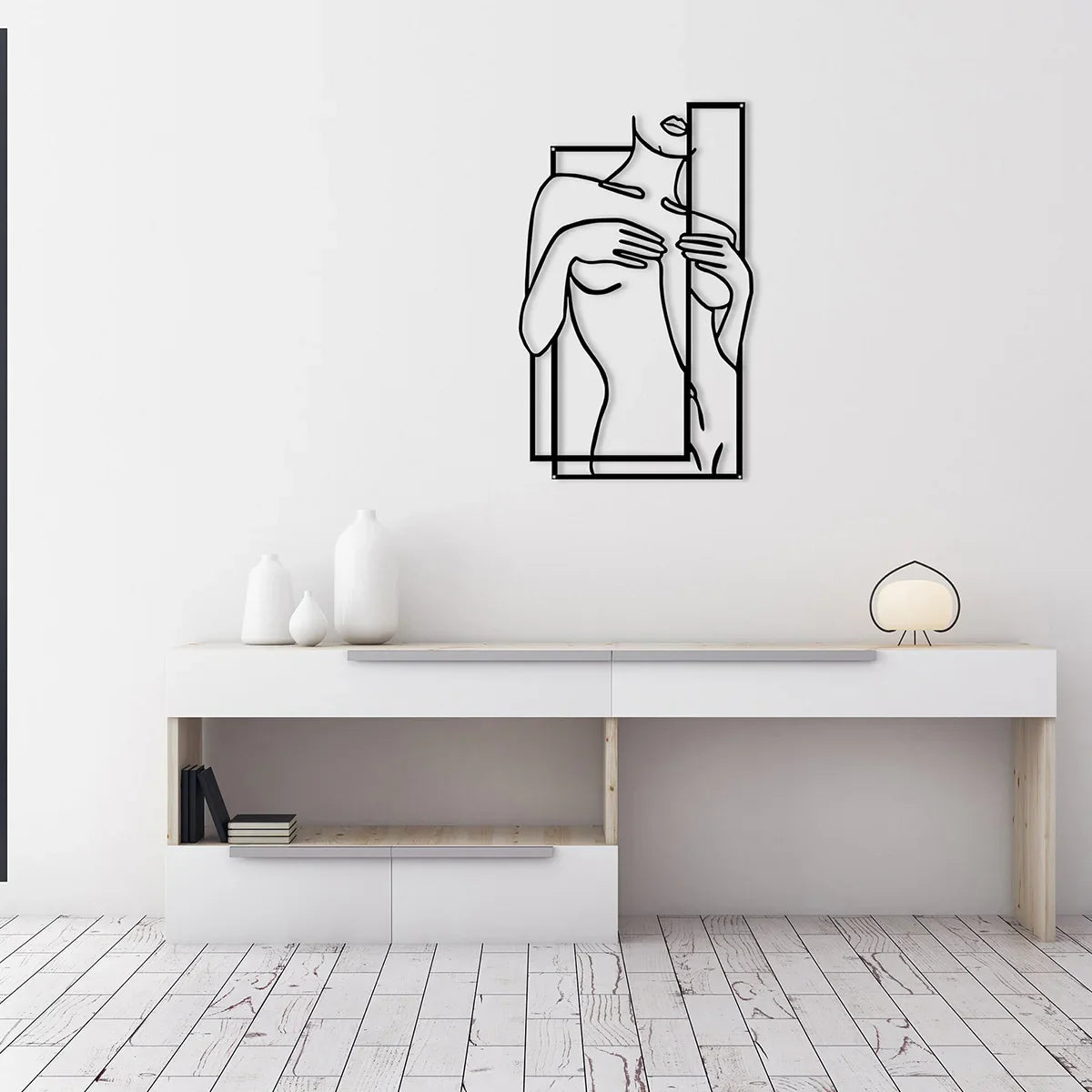 Female Human Body Metal Wall Art