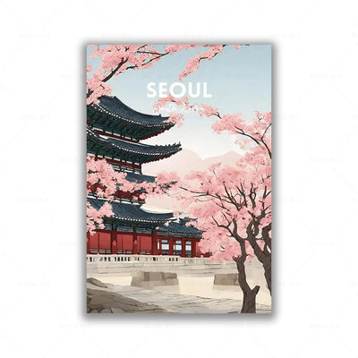 South Korea Travel Wall Art