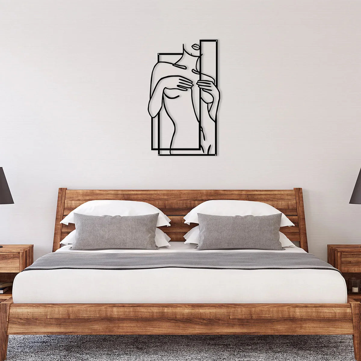 Female Human Body Metal Wall Art