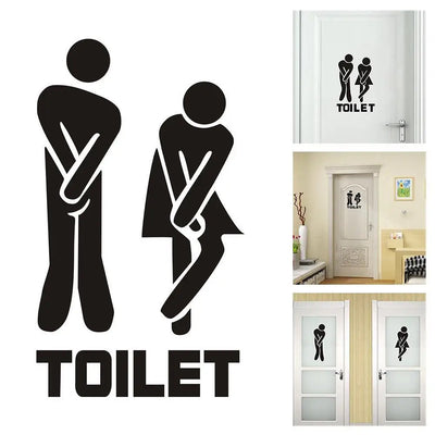 Funny Toilet Wall Stickers