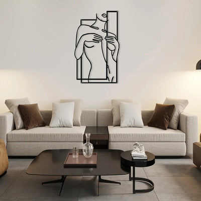 Female Human Body Metal Wall Art