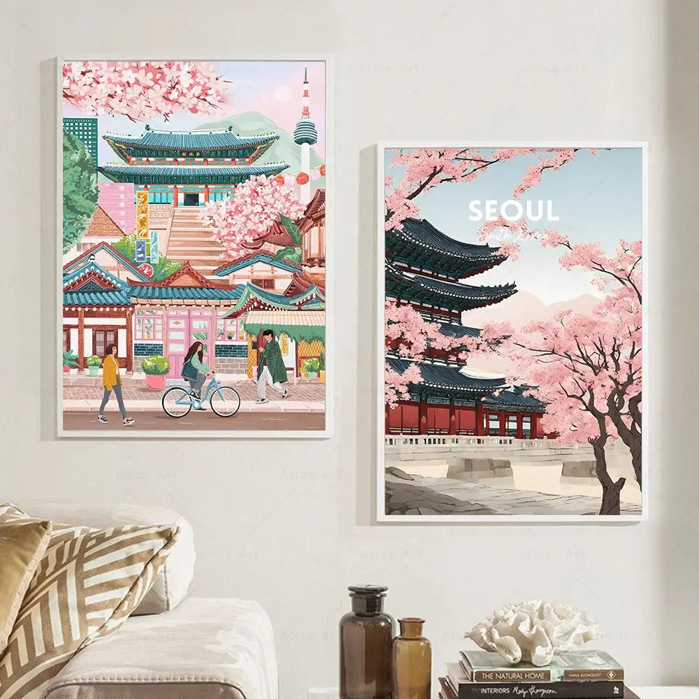 South Korea Travel Wall Art