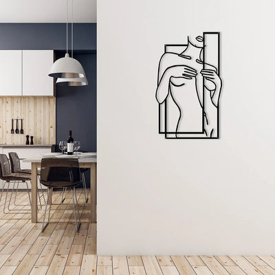 Female Human Body Metal Wall Art