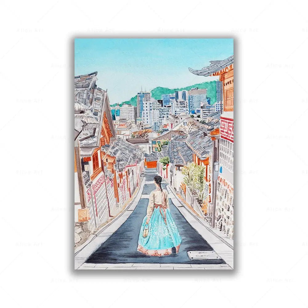 South Korea Travel Wall Art