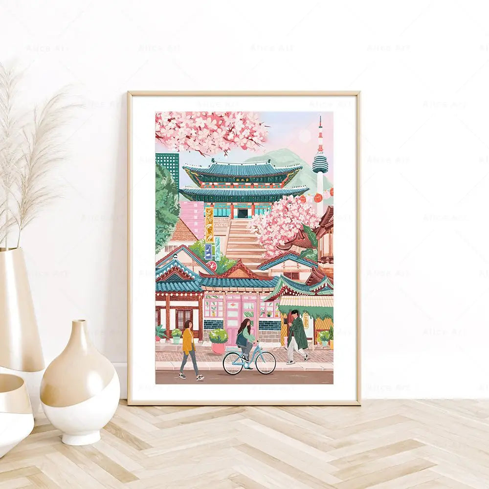 South Korea Travel Wall Art