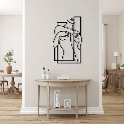 Female Human Body Metal Wall Art