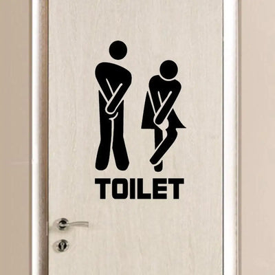 Funny Toilet Wall Stickers