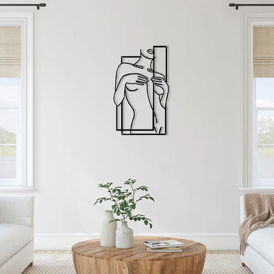 Female Human Body Metal Wall Art