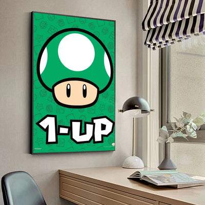 Anime Game Plumber Uncle Mushroom Poster Stickers