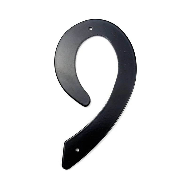 Black Aluminum House Number Sign