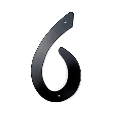 Black Aluminum House Number Sign