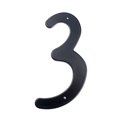 Black Aluminum House Number Sign